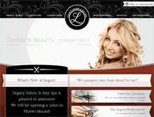 Tablet Screenshot of legacysalons.com